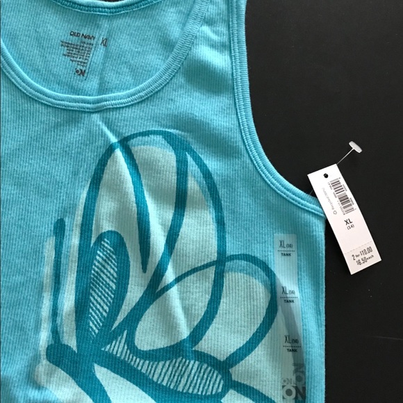 NWT Old Navy Tank Top.  Butterflies Girls XL - Picture 2 of 3